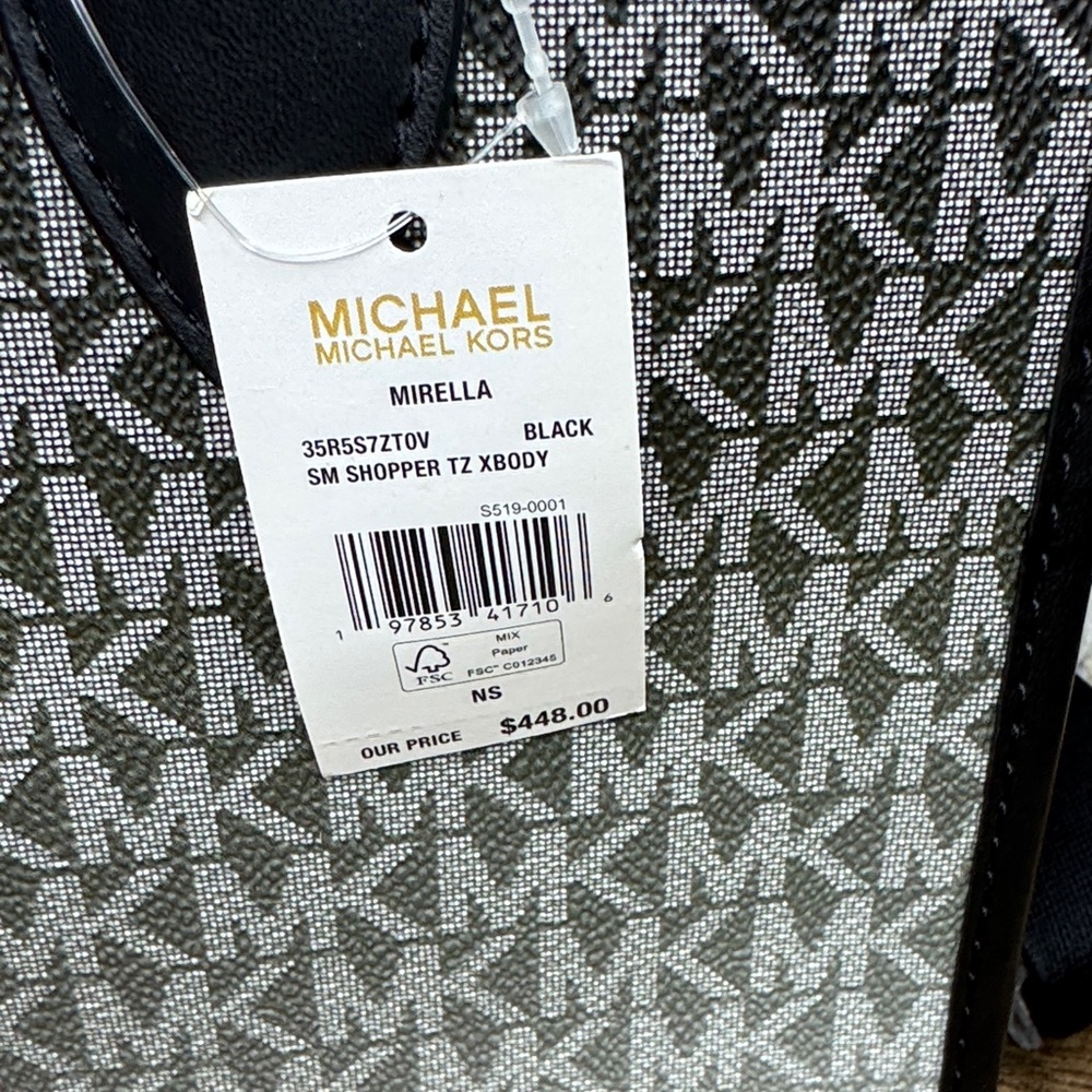Michael Kors Small Mirella Shopper TZ & Large Jet Set Matching Wristlet Wallet - Picture 7 of 8
